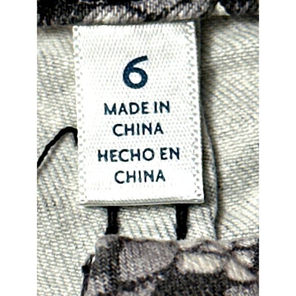 Seven7 Tummyless High Rise Skinny Jeans Black White Snakeskin Print Stretch Sz 6 - Picture 6 of 13